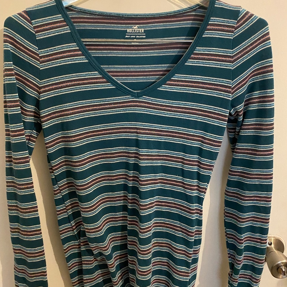 Hollister Striped Long Sleeve T-shirt